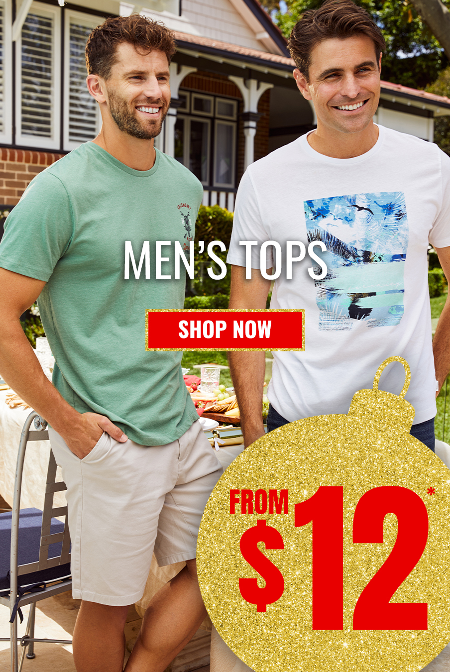 Men's top from $12 - Perfect for holiday gatherings at Rivers